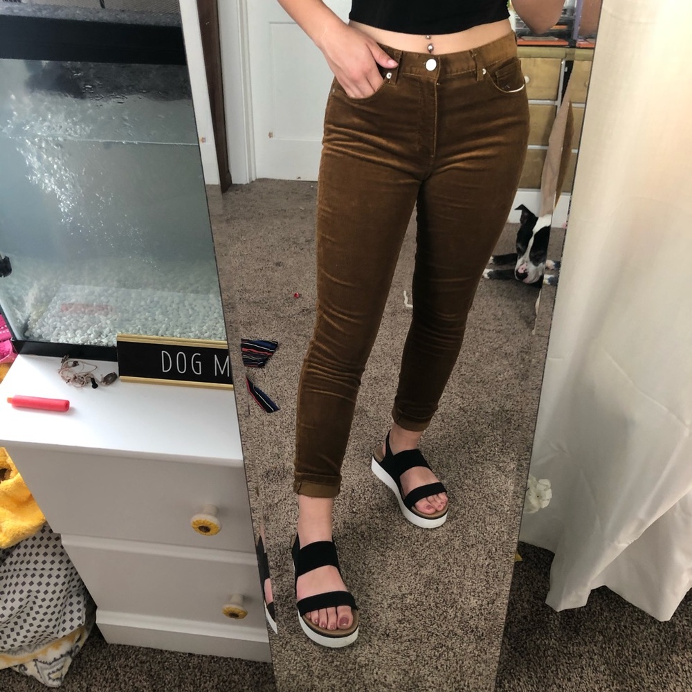Brown corduroy pants